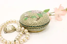 Chinese Cloisonne Traditional Vintage Enamel Jewelry Box #44536