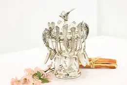 Victorian Antique Silverplate Sugar & Spooner Set, Amsterdam #45407