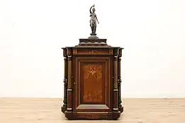 Victorian Rosewood Antique Console or Hall Cabinet Herter? #45939