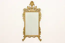Georgian Design Antique Carved Gold Hall Mirror #45077
