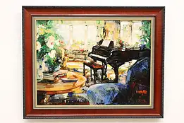 Blue Andante Piano Vintage Giclee Print, Shortridge 29.5" #46459