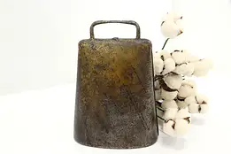 Swiss Farmhouse Antique Hammered Iron Cow Bell #46593