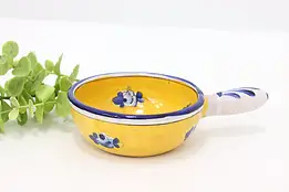 French Vintage Hand Painted Farmhouse Porringer Bowl #44024