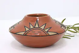Native American Vintage Santa Clara Pottery Bowl, Petra #45856