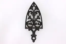 Farmhouse Antique 1894 Cast Iron Fireplace Hearth Trivet #46896