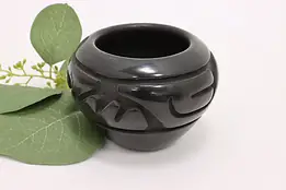 Native American Vintage Blackware Pottery Bowl, Martinez  #44823