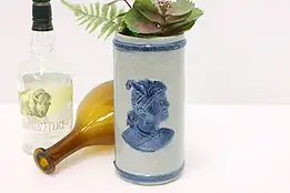 Old Sleepy Eye Antique Stoneware Farmhouse Flower Vase #46962