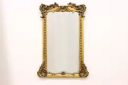 Renaissance Design Antique Carved Gilt Hall Mirror #45377