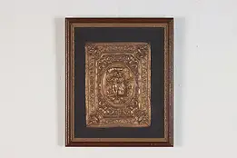 Renaissance Couple Antique Copper Relief Plaque 15.5" #45696