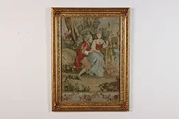 Courting Couple Needlepoint Tapestry after Boucher 41.5" #47151