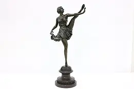 Ballet Dancer Vintage Bronze Sculpture Ballerina Statue Zach #45759