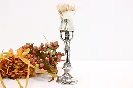 Native American Antique Silver Toothpick Holder, Green Bay #46213