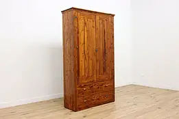 Farmhouse Cedar Vintage Country Wardrobe, Armoire or Closet #47208