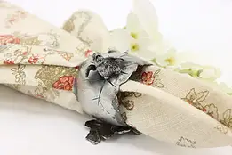 Victorian Antique Silverplate Napkin Ring Chick & Egg, Derby #46829