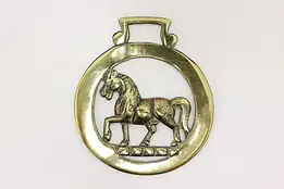 Horse Vintage Brass Harness Medallion, Horse #45918