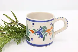 French Vintage Quimper Hand Painted Coffee Cup or Mug #44028