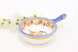 French Vintage Henriot Quimper Hand Painted Bowl & Handle #44055