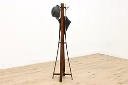 Mission Antique Craftsman Coat Rack Hat Tree Hall Stand #48296