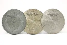 Set 3 Antique Stella Music Box 17.25" Discs "Dear Children" #48369