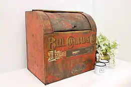 Farmhouse Antique Painted Coffee or Spice Tin Bell Conrad #47956