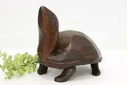 Folk Art Vintage Carved Wood Turtle Sculpture, A. Windy #48314