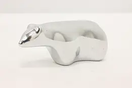 Hoselton Vintage Cast Aluminum Polar Bear Sculpture #47944