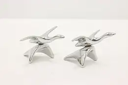 Hoselton Pair of Vintage Aluminum Geese Sculptures #47946