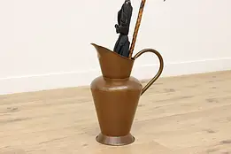 Farmhouse Antique Copper Pitcher Planter or Umbrella Stand #48725