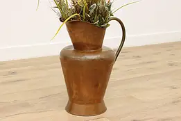 Farmhouse Antique X-large Copper & Brass Pitcher Planter #48781