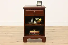 Traditional Vintage Walnut Nightstand or End Table, Davis #48743
