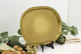 Middle Eastern Vintage Brass Banquet Platter or Letter Tray #45093