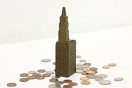 NYC Woolworth Building Antique Cast Iron Coin Bank #48859