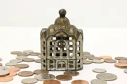 Farmhouse Antique Cast Iron Bank Coin Bank #46744