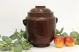 African Vintage Carved Wood Jug or Container #49172