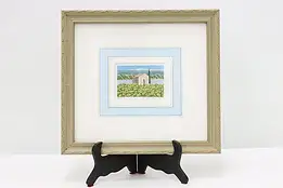 Mount Ventoux France Original Watercolor Painting Franck 12" #49201