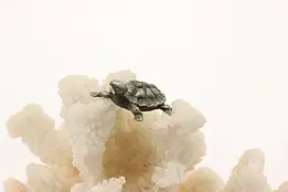 Miniature Vintage Pewter Turtle Sculpture, Wilson #49868