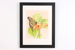 Monarch Butterfly Vintage Original Watercolor, Becht 18" #49720