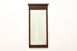 Arts & Crafts Antique Oak Wall Hall, Bedroom or Bath Mirror #49891