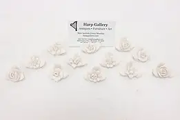 Set of 12 Vintage Porcelain Flower Place Card Holders Ardalt #50700