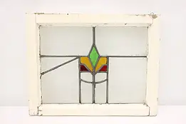 Victorian Antique Arch't Salvage 21.5" Stained Glass Window #49463