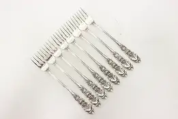 Richelieu International Sterling Silver Set 8 Seafood Forks #50685