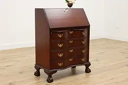 Georgian Design Vintage Mahogany Secretary, Secret Drawers #50966