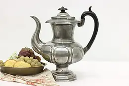 English Antique Pewter Tea Kettle Coffee Pot, Dixon #50367
