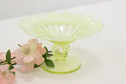 Opalescent Yellow Glass Vintage Sculpture or Key Dish #50411