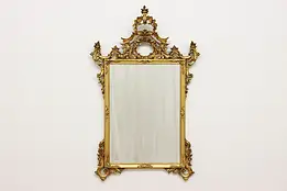 Renaissance Design Vintage Italian Carved Gilt Wall Mirror #51641