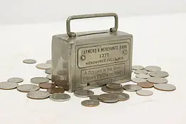 Farmers & Merchants Vintage Nickel Coin Bank, Deposit #51998