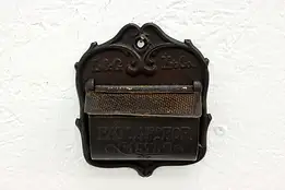 Victorian Antique Cast Iron Wall Hanging Match Holder, L&G #50439