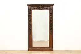 Renaissance Design Antique Carved Mirror, Gargoyles & Fruit #52025
