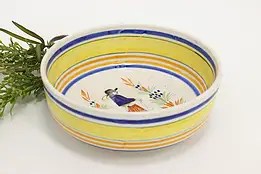 French Brittany Vintage Quimper Hand Painted Soup Bowl #51400