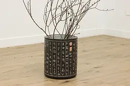 Chinese Vintage Painted Ceramic Garden Planter, Characters #52737